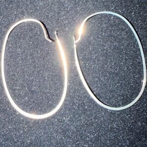Elegant Silver Hoop Earrings